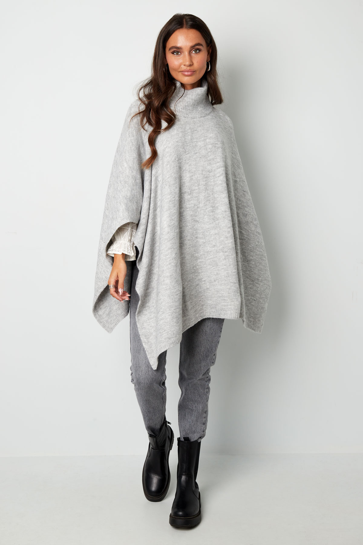 Basic poncho - gray h5 Picture4